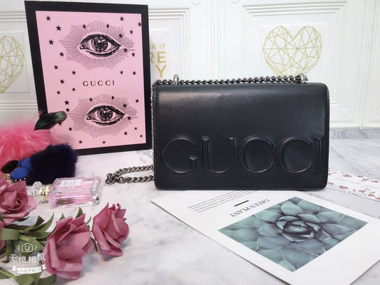 GG Gucci XL leather pouch wallet