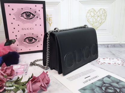 GG Gucci XL leather pouch wallet