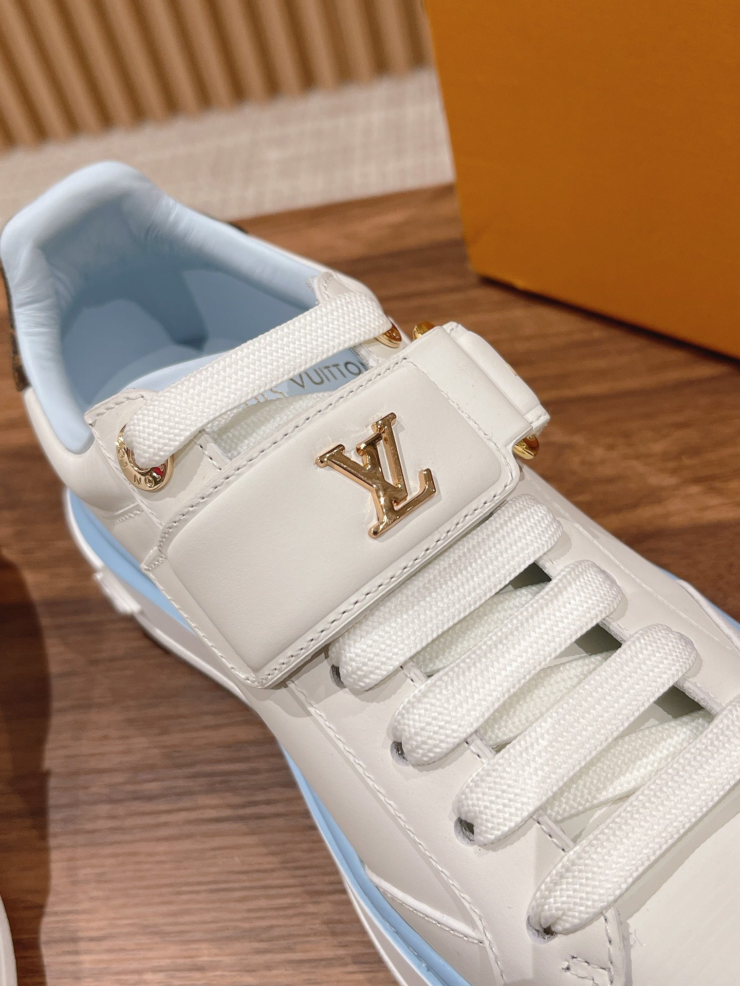 LV TIME OUT SNEAKER LITTLE WHITE SHOES - Rachellebags