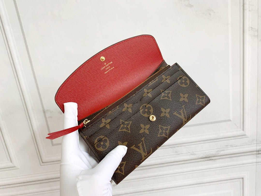 LV Wallet Light Red - Rachellebags