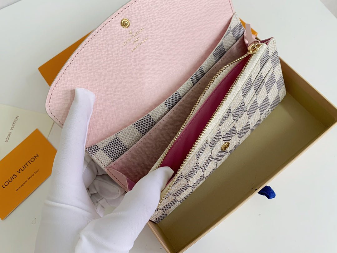 LV Wallet white-Pink - Rachellebags